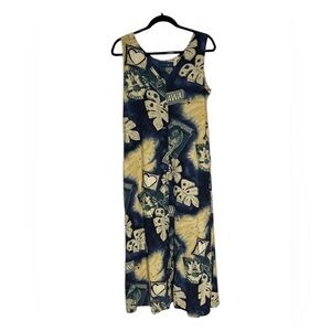 Vintage Jams World Hawaiian Hospitality Midi Dress Size Large
